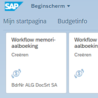 Workflow Memoriaal beschikbaar als Fiori app binnen iFinanciën